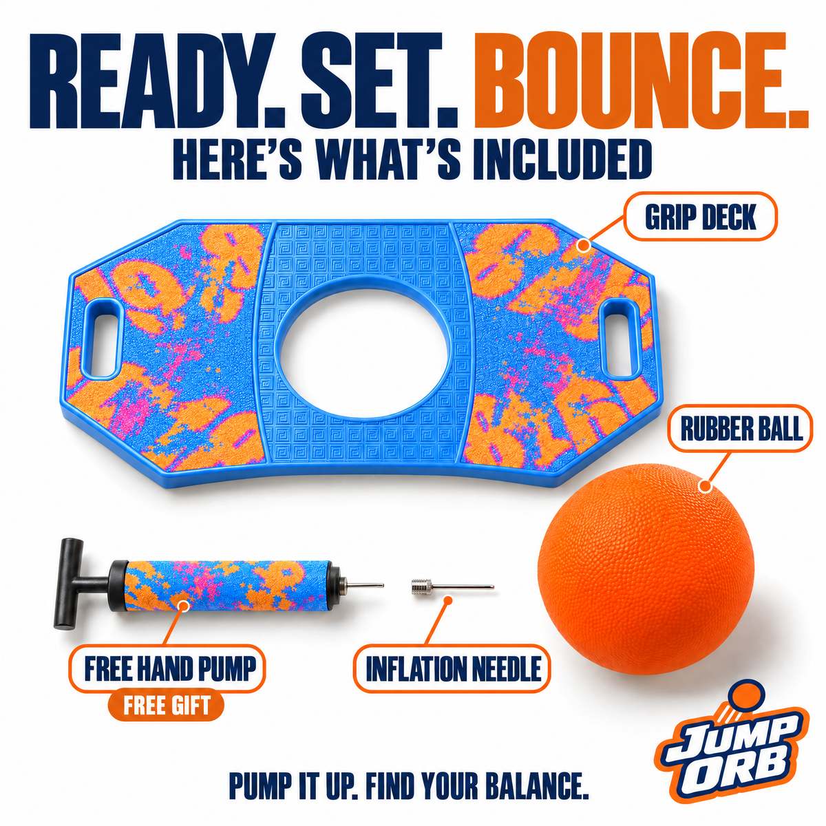 JumpOrb™ – Bounce & Balance Board Set
